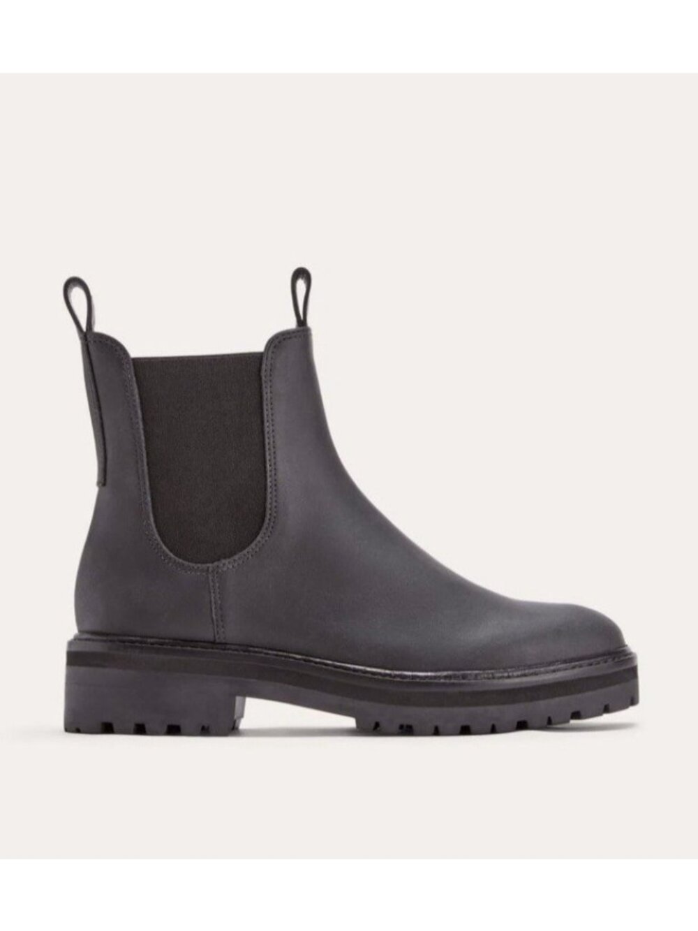 Everlane $238 The Lug Chelsea Boot Women Leather Ankle Chunky Sole Black Size 7M - Picture 5 of 14